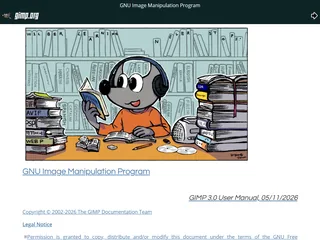 The GIMP 3.0 Manual homepage